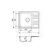 Кухонна мийка AXIS STONE LAVABO Графіт 21 фото 2