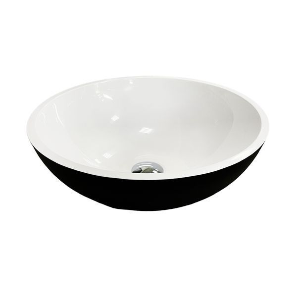 Тумба підвісна AXIS STONE Astra W 70 з умивальником EDGE Black Matte/White Glossy 4824296934001 фото