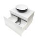 Тумба підвісна AXIS STONE Astra W 70 з умивальником EDGE Black Matte/White Glossy 4824296934001 фото 1