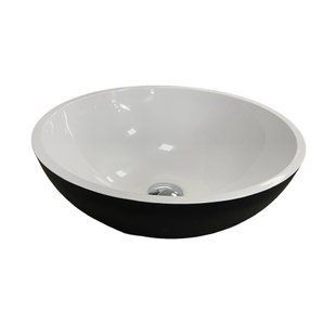 Умивальник AXIS STONE EDGE Black\White glossy 100003873 фото