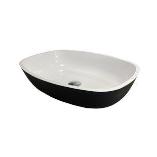 Умивальник AXIS STONE SENSE Black\White glossy 75305 фото