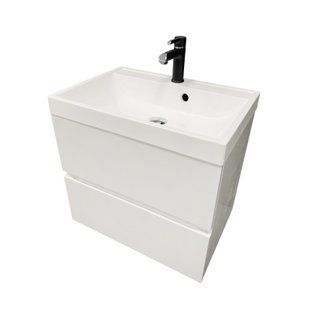 Тумба підвісна AXIS STONE Strong 60 з умивальником Strong New 60 White 4824296932601 фото