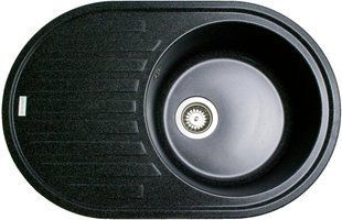 Кухонна мийка AXIS STONE Obsidian Чорний 000008405 фото
